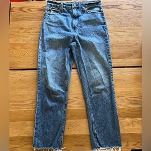 Gap High Rise Cheeky Straight Jeans with Washwell Sz 29 8R